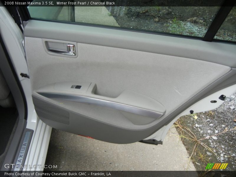Winter Frost Pearl / Charcoal Black 2008 Nissan Maxima 3.5 SE