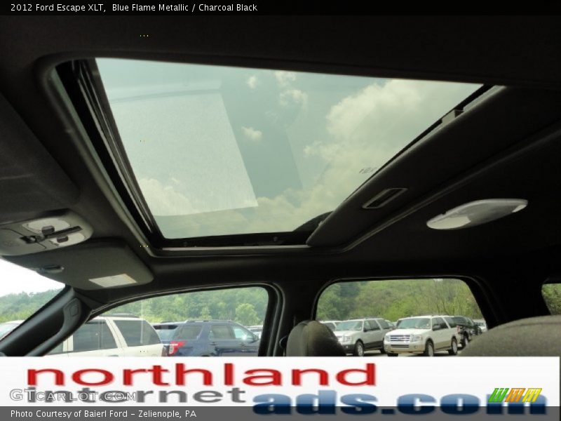 Blue Flame Metallic / Charcoal Black 2012 Ford Escape XLT