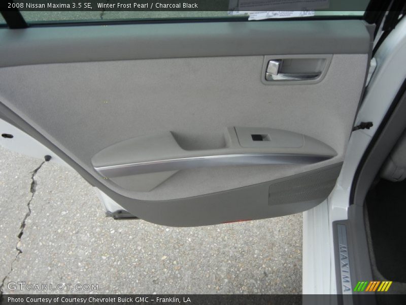 Winter Frost Pearl / Charcoal Black 2008 Nissan Maxima 3.5 SE