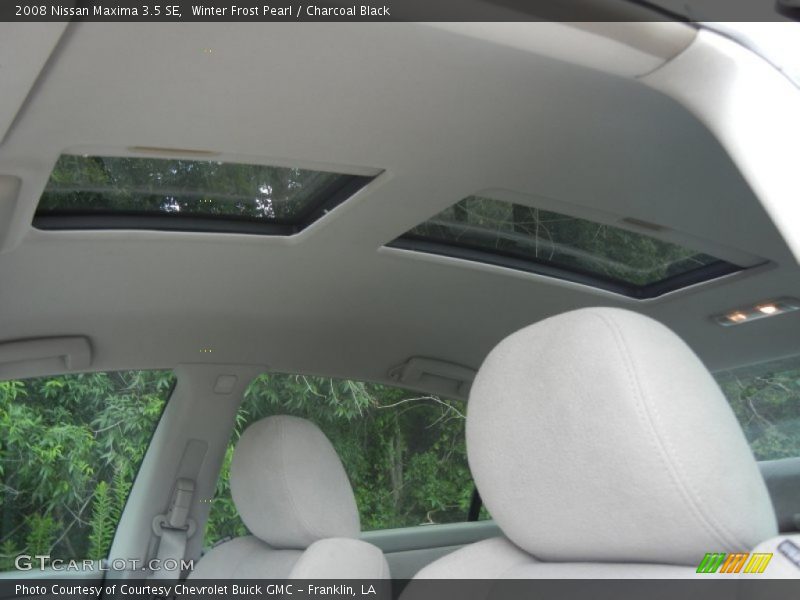 Winter Frost Pearl / Charcoal Black 2008 Nissan Maxima 3.5 SE