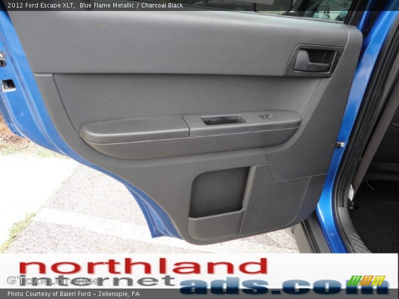 Blue Flame Metallic / Charcoal Black 2012 Ford Escape XLT