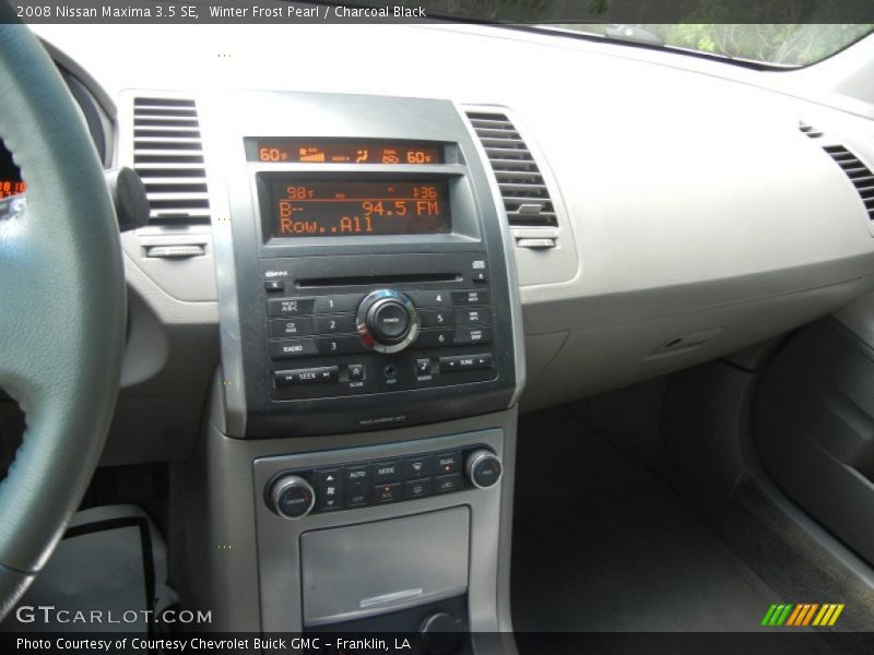 Winter Frost Pearl / Charcoal Black 2008 Nissan Maxima 3.5 SE