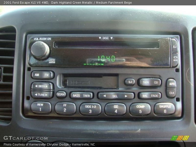 Controls of 2001 Escape XLS V6 4WD