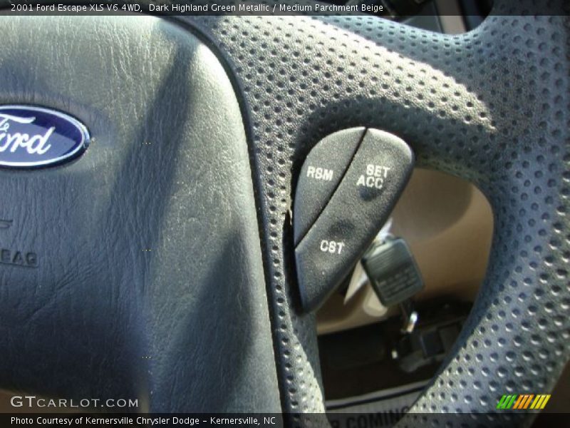 Dark Highland Green Metallic / Medium Parchment Beige 2001 Ford Escape XLS V6 4WD
