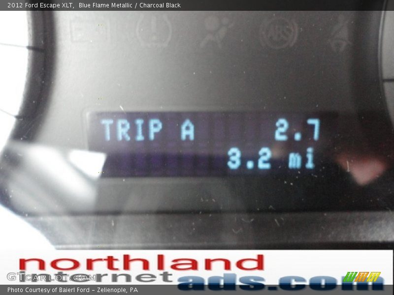 Blue Flame Metallic / Charcoal Black 2012 Ford Escape XLT
