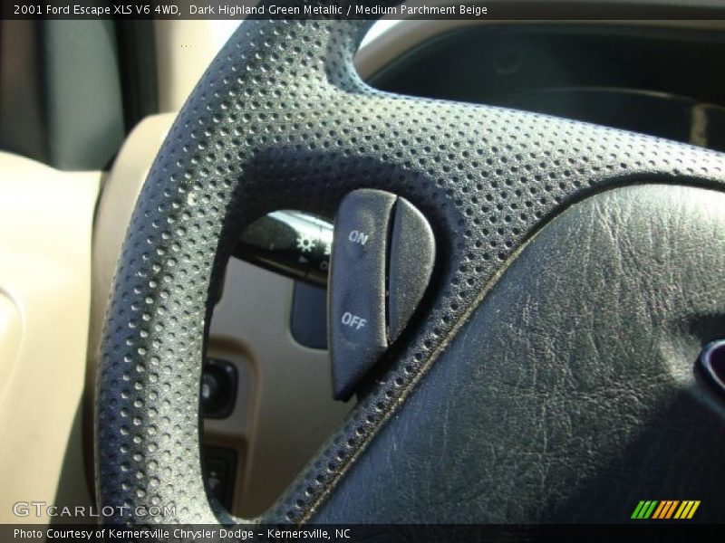 Dark Highland Green Metallic / Medium Parchment Beige 2001 Ford Escape XLS V6 4WD