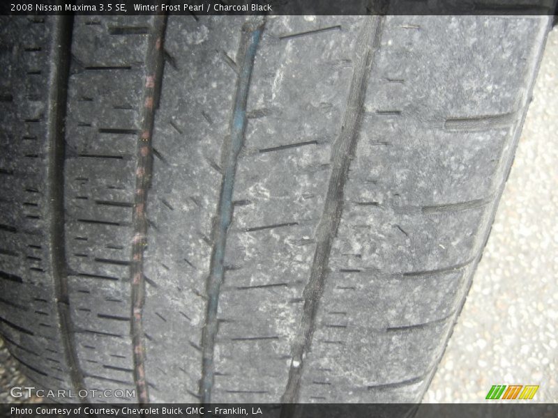 Winter Frost Pearl / Charcoal Black 2008 Nissan Maxima 3.5 SE