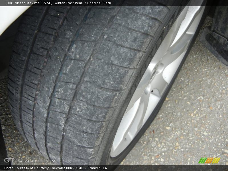 Winter Frost Pearl / Charcoal Black 2008 Nissan Maxima 3.5 SE