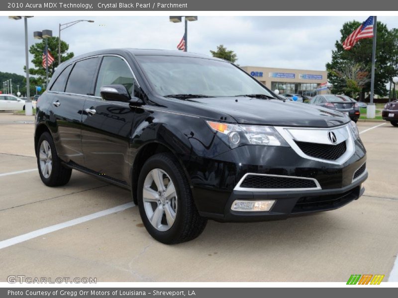 Crystal Black Pearl / Parchment 2010 Acura MDX Technology