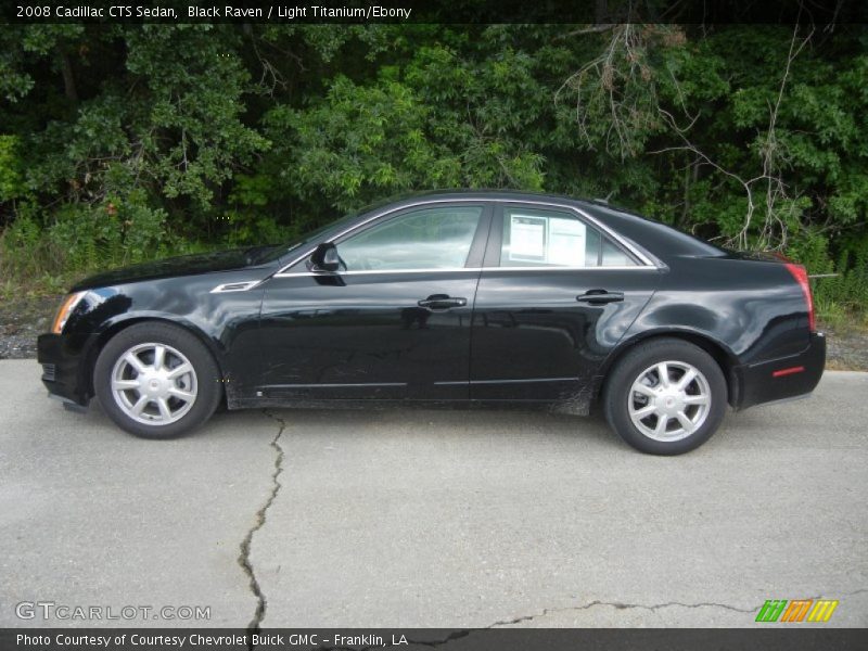 Black Raven / Light Titanium/Ebony 2008 Cadillac CTS Sedan