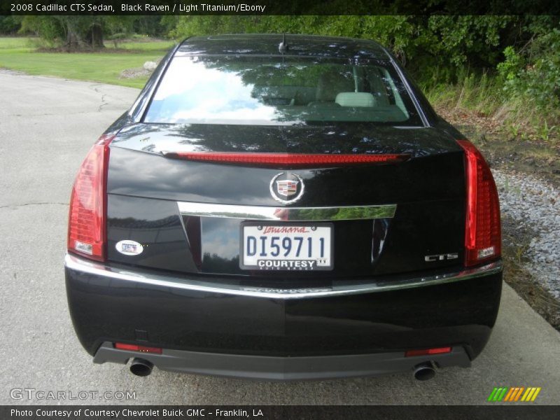 Black Raven / Light Titanium/Ebony 2008 Cadillac CTS Sedan