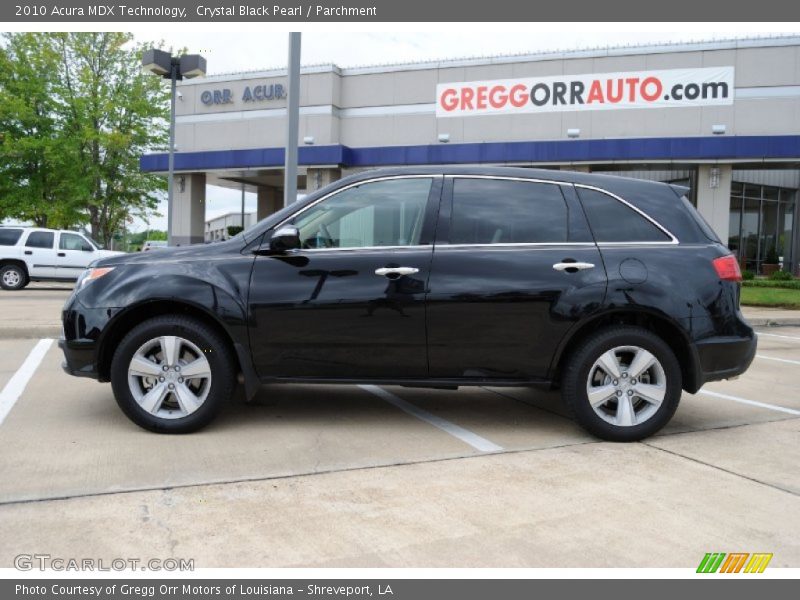 Crystal Black Pearl / Parchment 2010 Acura MDX Technology