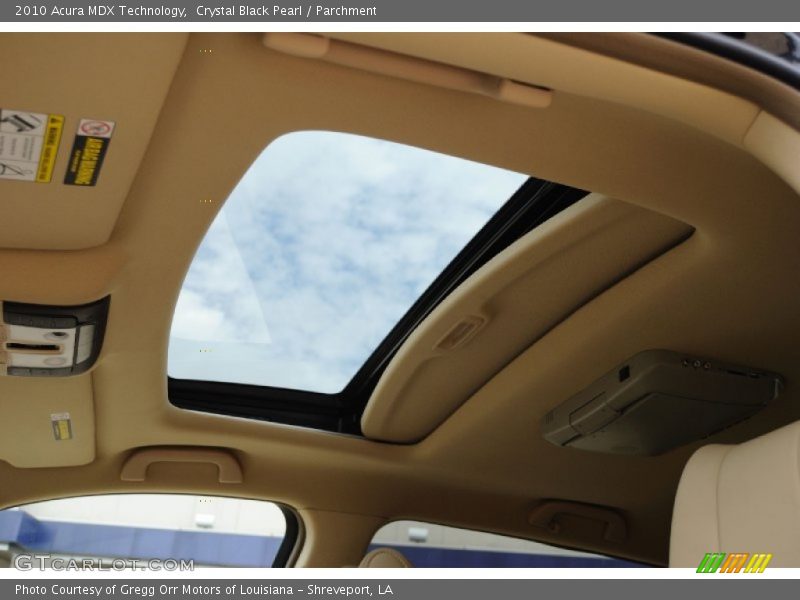 Sunroof of 2010 MDX Technology