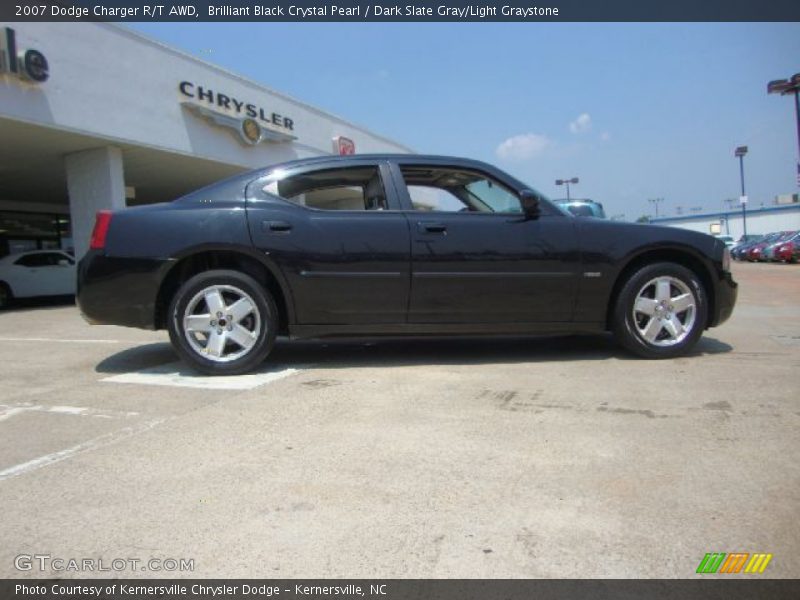 Brilliant Black Crystal Pearl / Dark Slate Gray/Light Graystone 2007 Dodge Charger R/T AWD