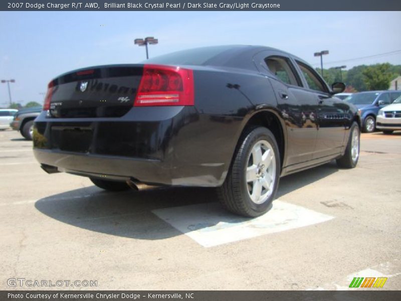 Brilliant Black Crystal Pearl / Dark Slate Gray/Light Graystone 2007 Dodge Charger R/T AWD