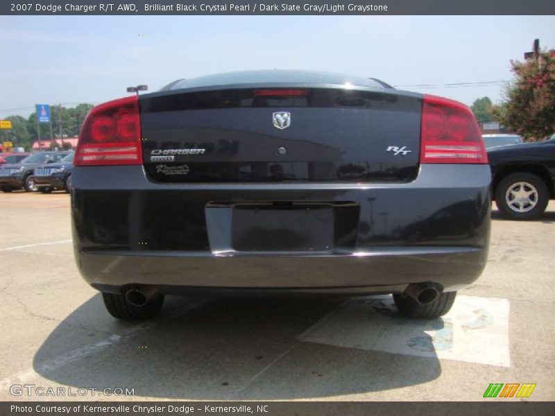 Brilliant Black Crystal Pearl / Dark Slate Gray/Light Graystone 2007 Dodge Charger R/T AWD