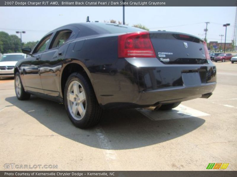 Brilliant Black Crystal Pearl / Dark Slate Gray/Light Graystone 2007 Dodge Charger R/T AWD