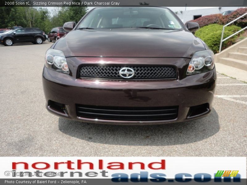 Sizzling Crimson Red Mica / Dark Charcoal Gray 2008 Scion tC