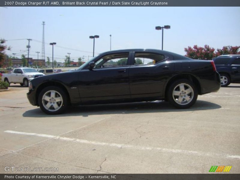 Brilliant Black Crystal Pearl / Dark Slate Gray/Light Graystone 2007 Dodge Charger R/T AWD