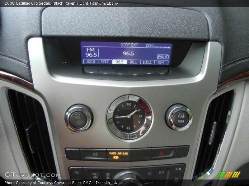 Black Raven / Light Titanium/Ebony 2008 Cadillac CTS Sedan
