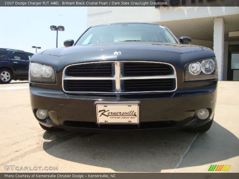 Brilliant Black Crystal Pearl / Dark Slate Gray/Light Graystone 2007 Dodge Charger R/T AWD