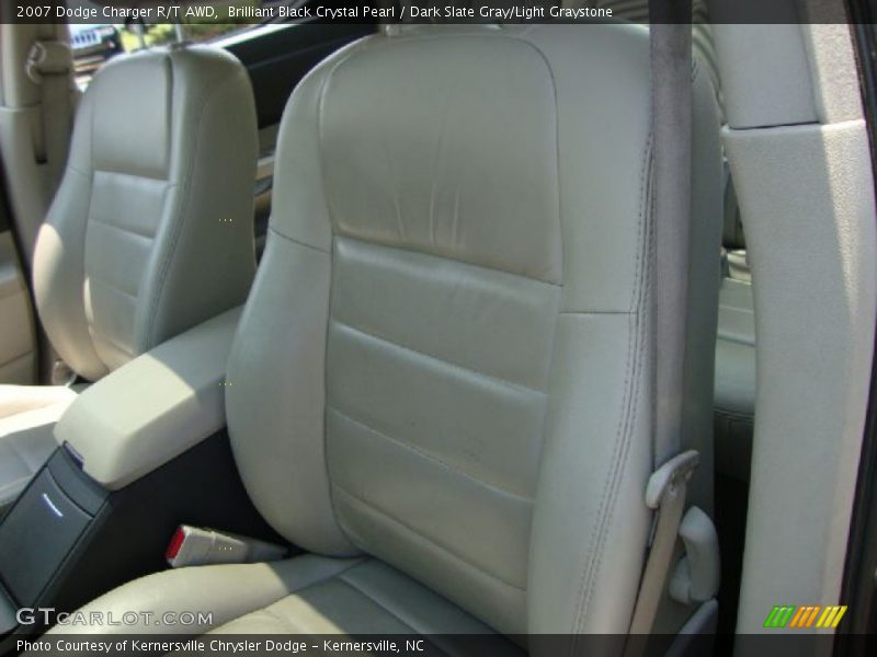 Brilliant Black Crystal Pearl / Dark Slate Gray/Light Graystone 2007 Dodge Charger R/T AWD