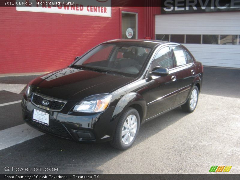 Midnight Black / Gray 2011 Kia Rio LX