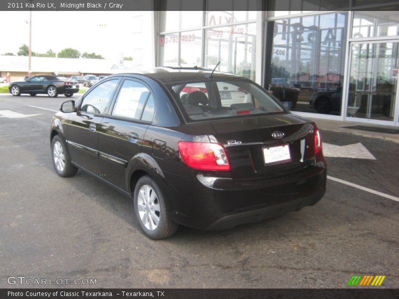 Midnight Black / Gray 2011 Kia Rio LX