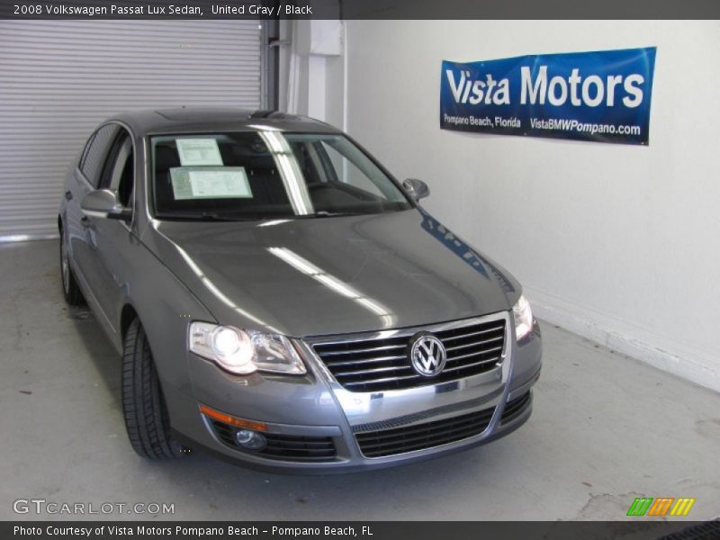 United Gray / Black 2008 Volkswagen Passat Lux Sedan