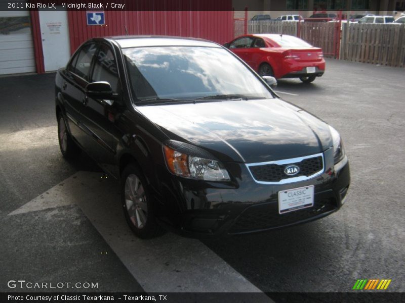 Midnight Black / Gray 2011 Kia Rio LX