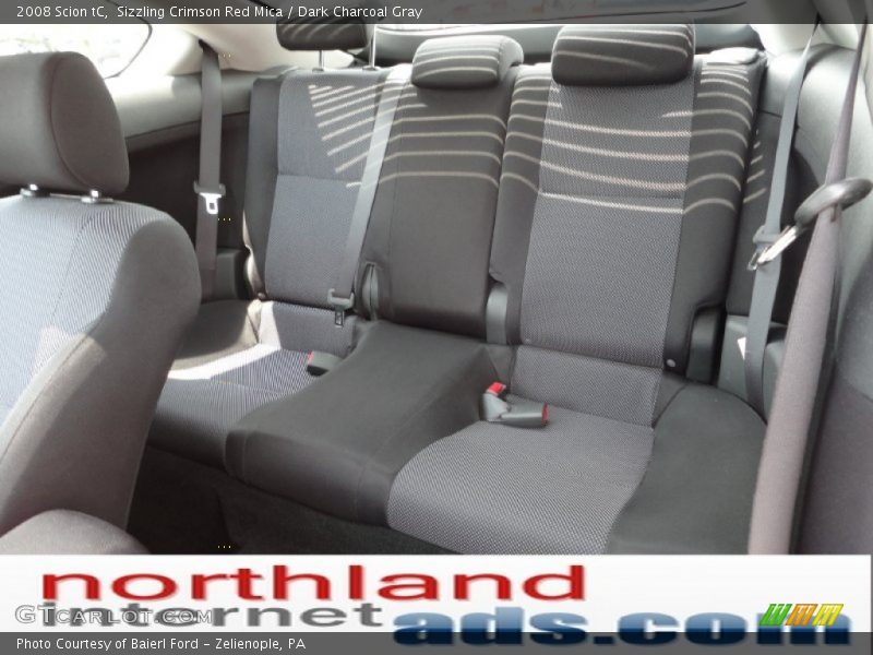 Sizzling Crimson Red Mica / Dark Charcoal Gray 2008 Scion tC
