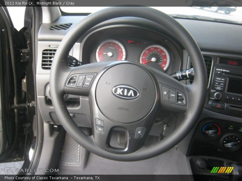 Midnight Black / Gray 2011 Kia Rio LX