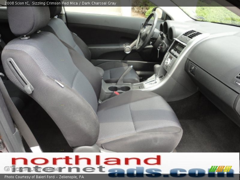 Sizzling Crimson Red Mica / Dark Charcoal Gray 2008 Scion tC