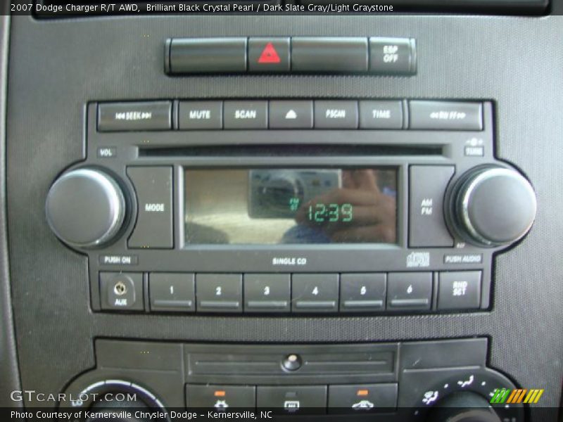 Brilliant Black Crystal Pearl / Dark Slate Gray/Light Graystone 2007 Dodge Charger R/T AWD