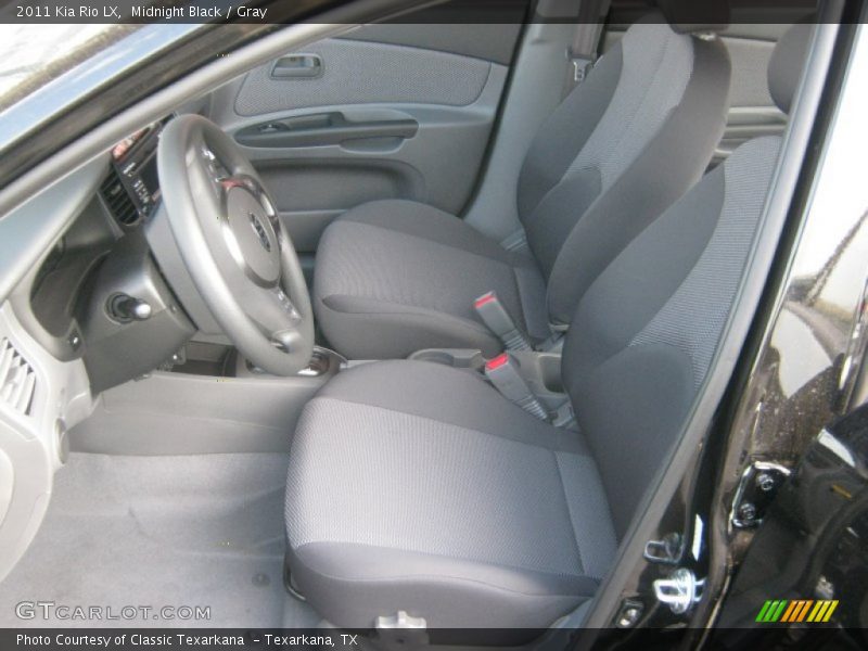 Midnight Black / Gray 2011 Kia Rio LX