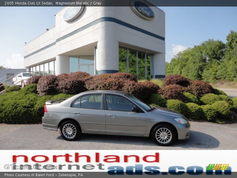 Magnesium Metallic / Gray 2005 Honda Civic LX Sedan