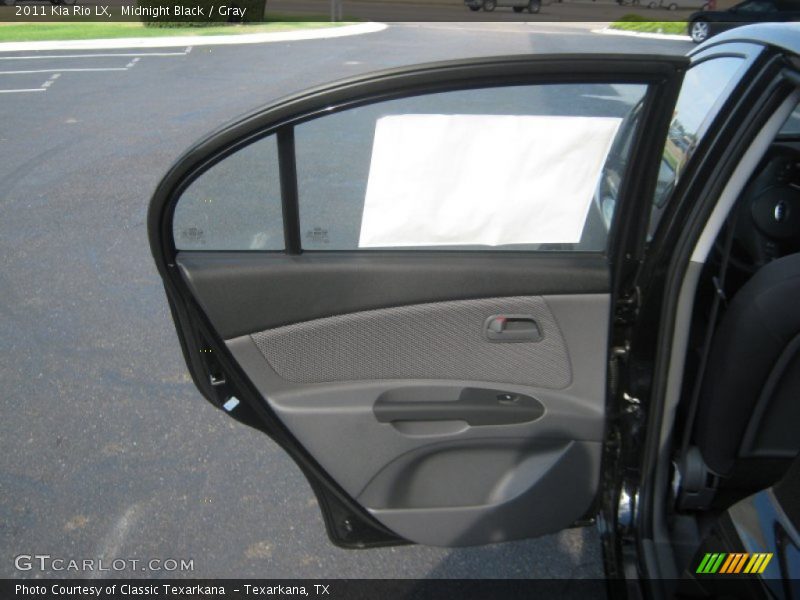 Midnight Black / Gray 2011 Kia Rio LX