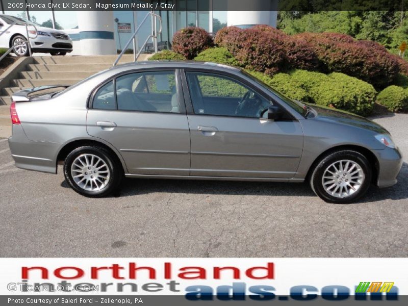 Magnesium Metallic / Gray 2005 Honda Civic LX Sedan