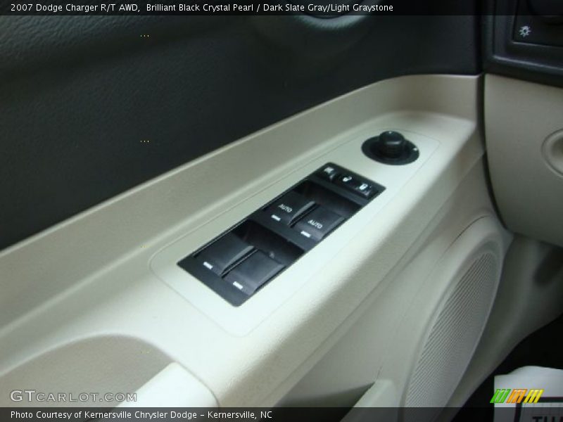 Brilliant Black Crystal Pearl / Dark Slate Gray/Light Graystone 2007 Dodge Charger R/T AWD