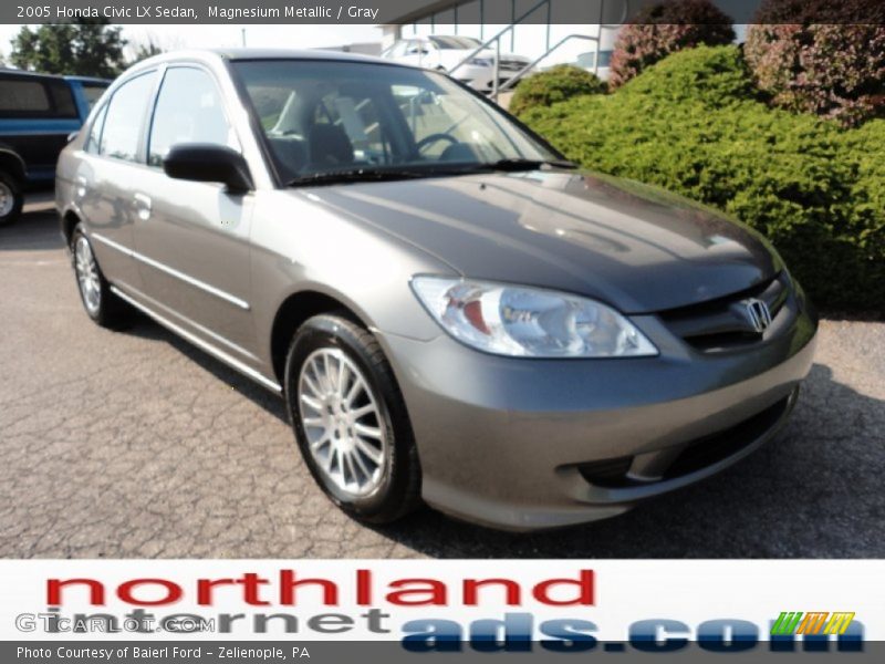 Magnesium Metallic / Gray 2005 Honda Civic LX Sedan