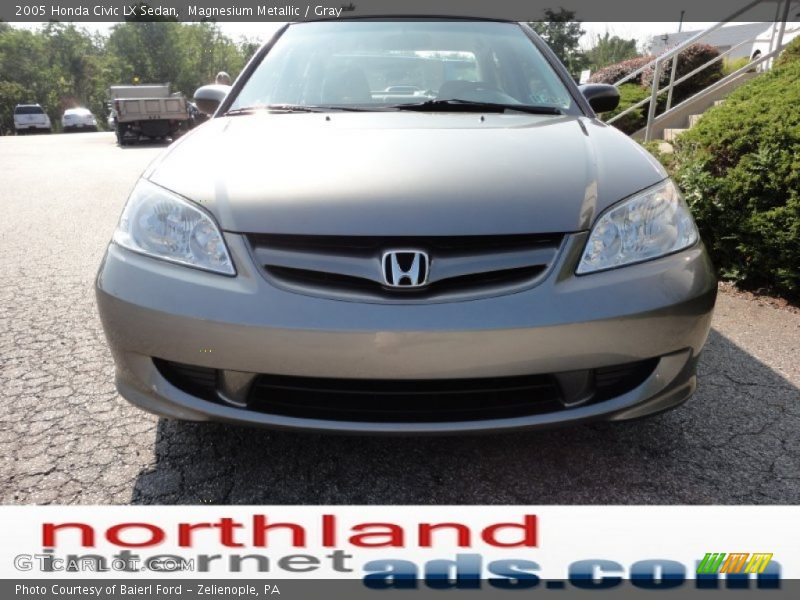 Magnesium Metallic / Gray 2005 Honda Civic LX Sedan