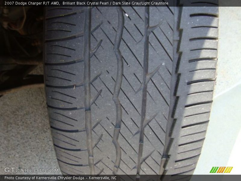 Brilliant Black Crystal Pearl / Dark Slate Gray/Light Graystone 2007 Dodge Charger R/T AWD