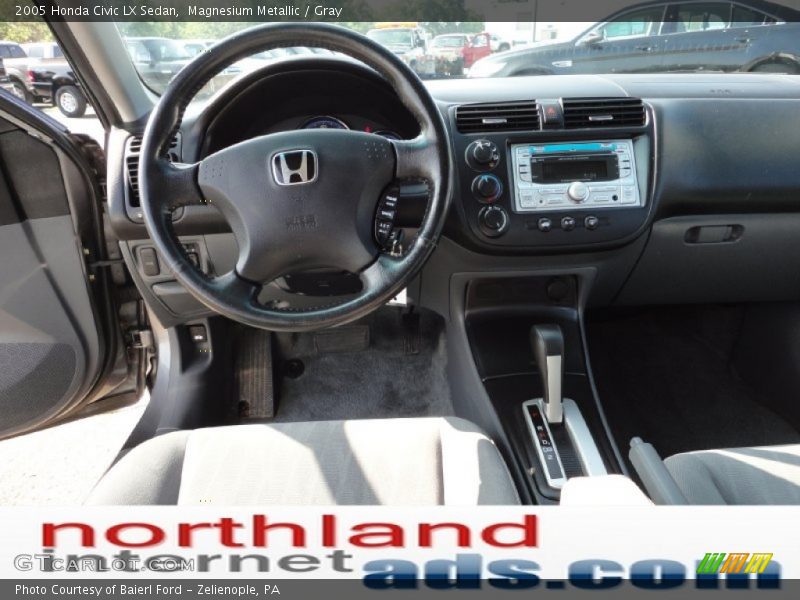 Magnesium Metallic / Gray 2005 Honda Civic LX Sedan