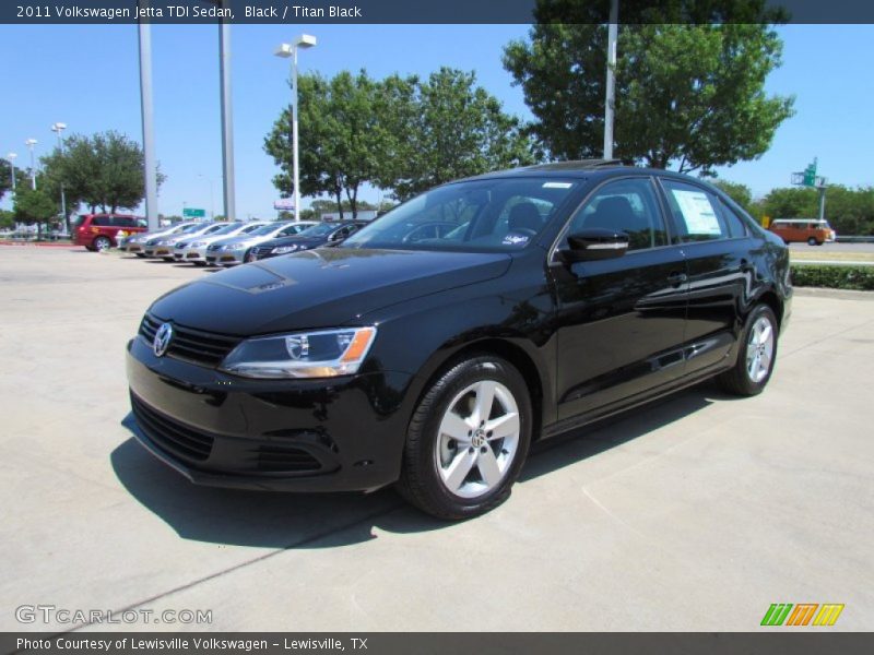 Black / Titan Black 2011 Volkswagen Jetta TDI Sedan