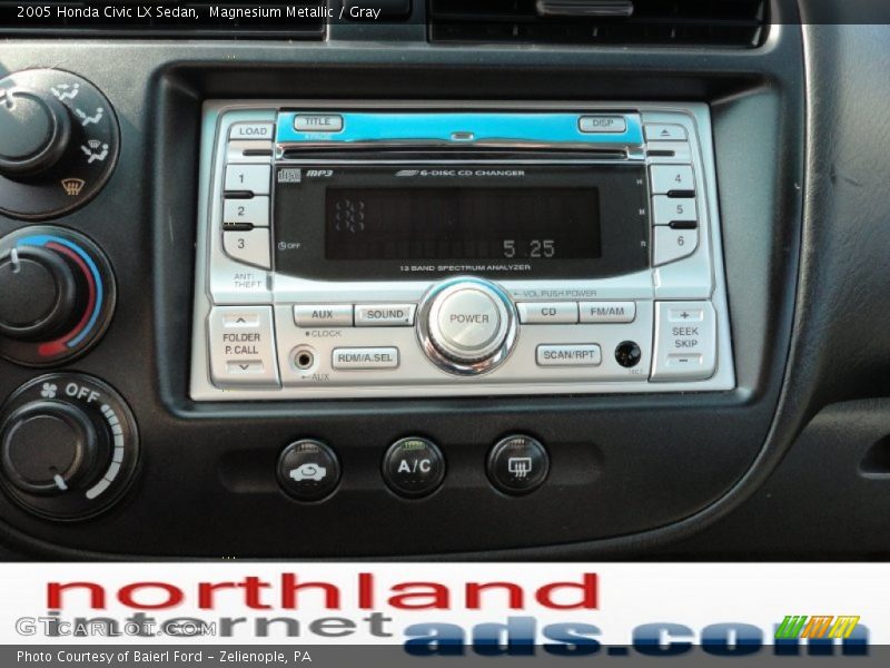 Magnesium Metallic / Gray 2005 Honda Civic LX Sedan