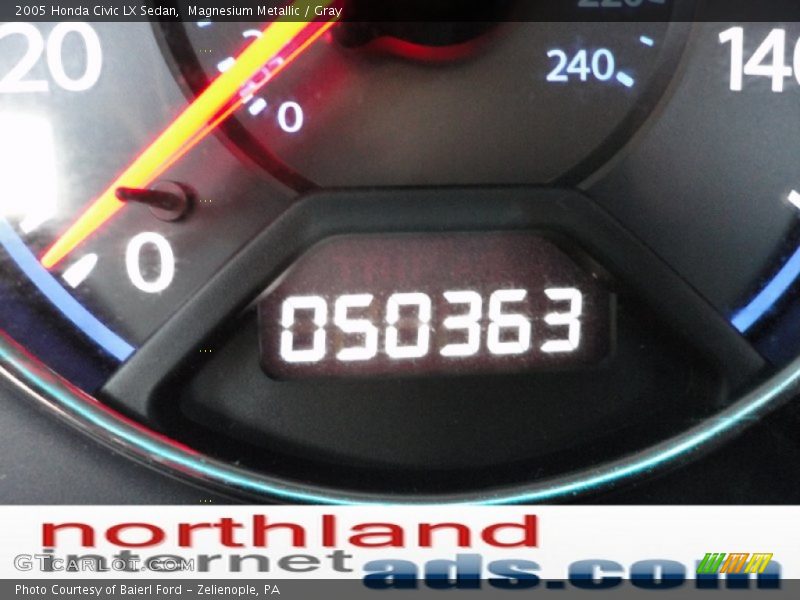 Magnesium Metallic / Gray 2005 Honda Civic LX Sedan