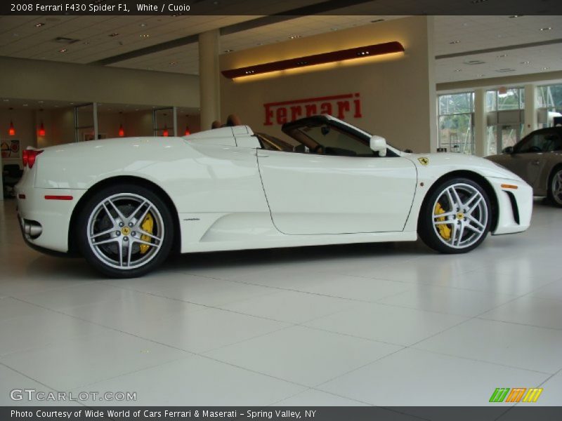  2008 F430 Spider F1 White