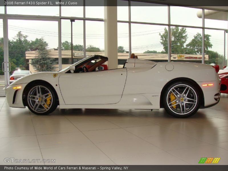  2008 F430 Spider F1 White