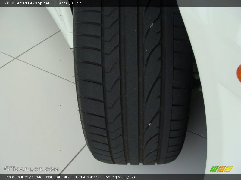 White / Cuoio 2008 Ferrari F430 Spider F1