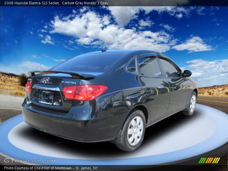 Carbon Gray Metallic / Gray 2008 Hyundai Elantra GLS Sedan